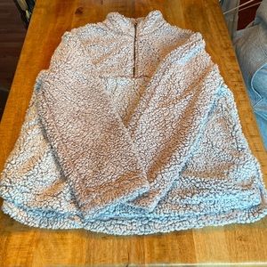 Size large, gently worn oatmeal color Sherpa